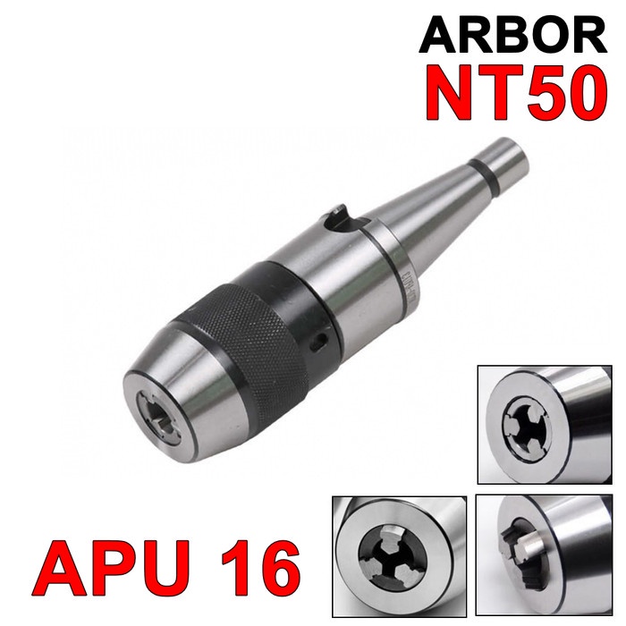 Arbor NT50 APU16 100 Chuck Drill 16 Arbor Milling DIN 2080 Holder NT 50 APU