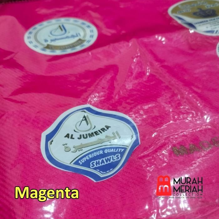 Sorban Sorban Khasmir Panjang warna Yasmeen Premium Original Hindia - magenta(F9G8) Sorban Almas Ara