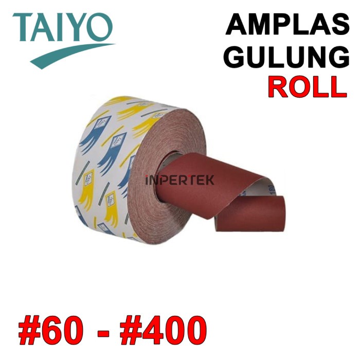 TAIYO Amplas Gulung Amplas Bangunan 1 Roll Tembok Besi 50 Meter