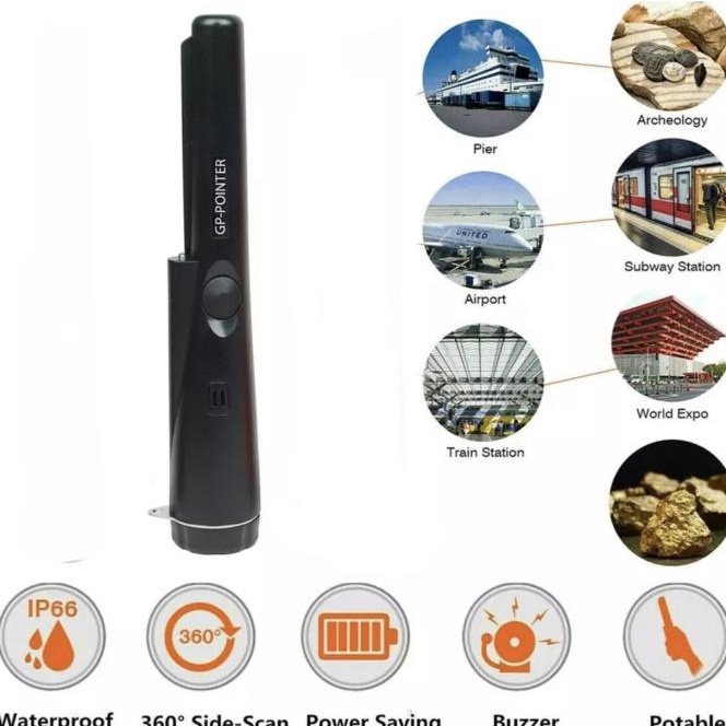 Gp-Pointer At Black High Sensitivity Metal Detector Gold Underwater