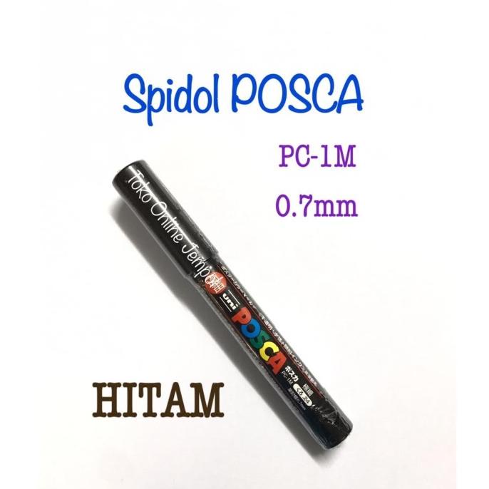 

HITAM Spidol POSCA Marker 0.7mm PC-1M Pen UNI kaca gelas ATK0918PC