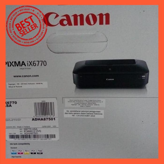 CANON PRINTER PIXMA IX6770 IX 6770 IX-6770 PRINTER A3 GARANSI RESMI [SCM]