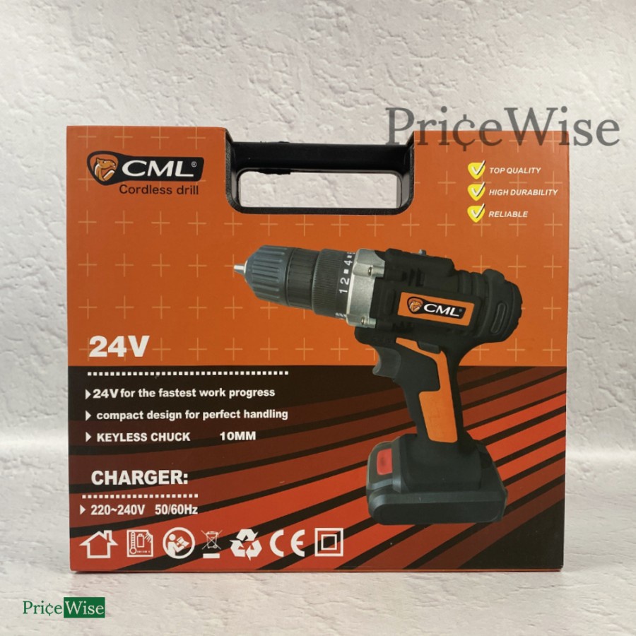 Mesin Bor Baterai 24 V Camel / Cordless Drill 24V CML