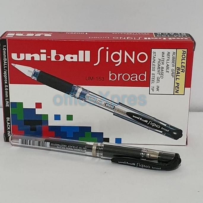 

[COD] V849V849 Pulpen Gel UniBall Signo Broad UM-153 / Pen Uni-Ball pigment ink 1.0mm / Ballpoint Signo Broad 65