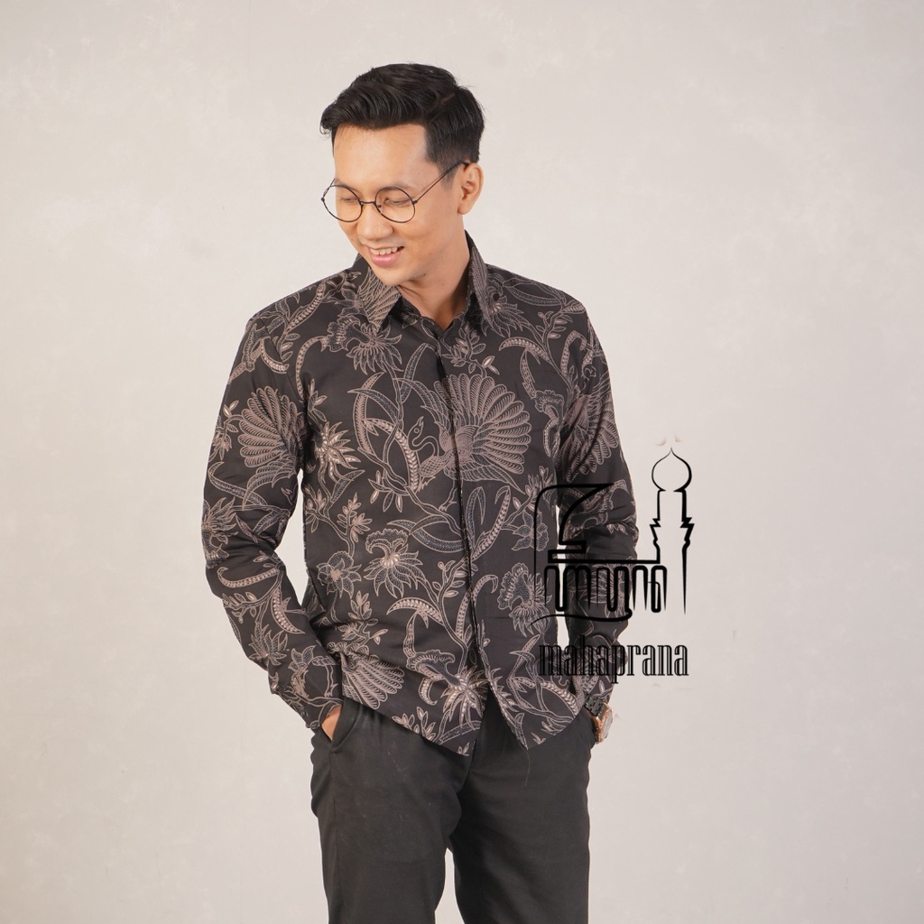 BATIK MAHAPRANA Motif KANIGARA Atasan Kemeja Batik Pria Lengan Panjang Full Furing MHP-235