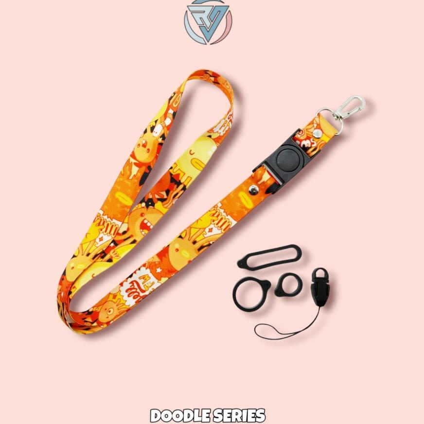 

[VHQ] RJ Premium Lanyard Doodle - Lanyard Device Doodle series - DDL-05 ❀Stok Banyak