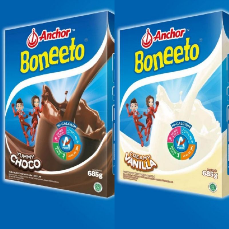 

Anchor Boneeto Yummy Choco / Creamy Vanilla 685gr / (2 x 320 gr)