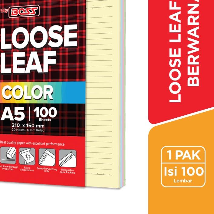 

Termurah | KP8 | BigBoss Loose Leaf Berwarna A5 100 Lembar