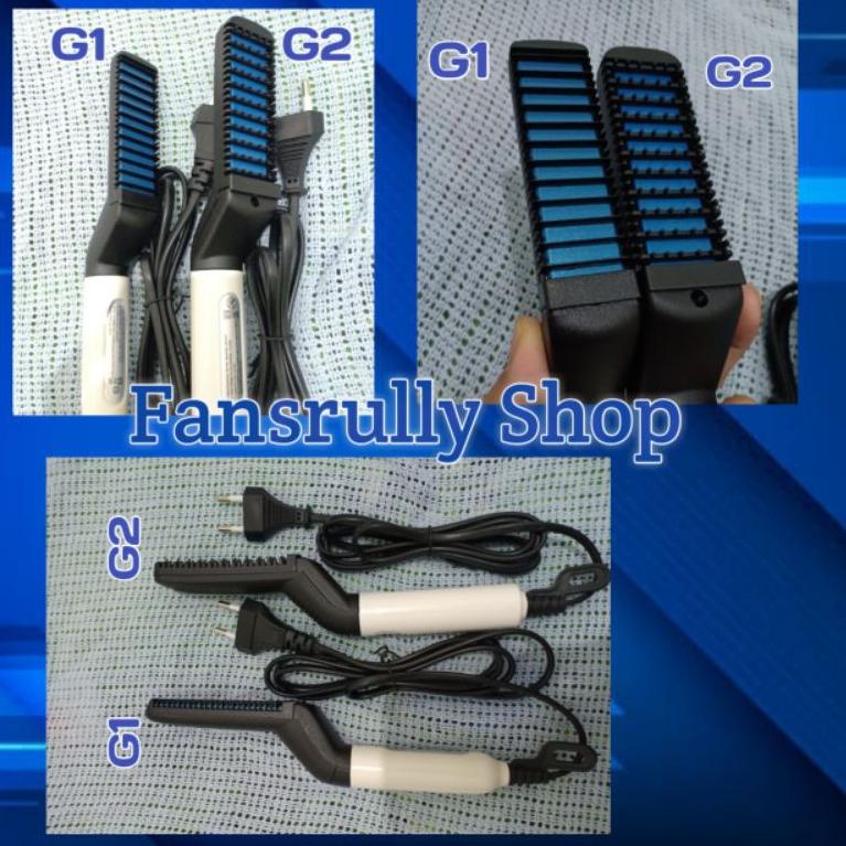 COD !!! Catokan Pria SISIR PELURUS RAMBUT PRIA Catokan Sisir G2 SERIES Elektrik Alat Catok TERBARU K