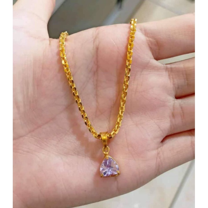 Kalung Nuri Liontin permata Love