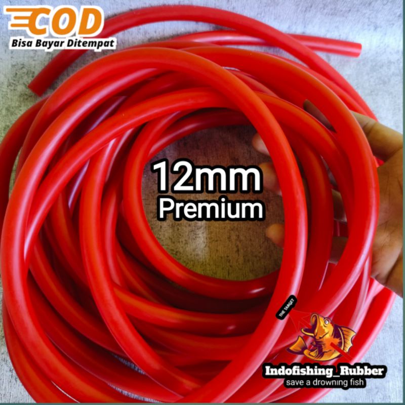 RB Karet Spearfishing Speargun 12mm Merah Karet Panah Ikan Hanya Karet