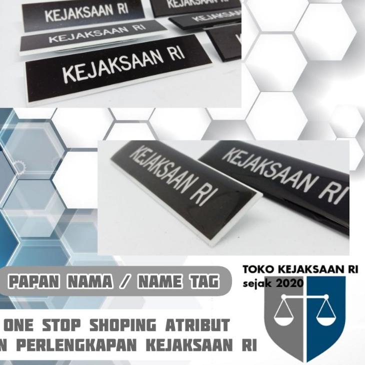 

8)(ZG1X-C Papan Nama name tag kejaksaan ri AKF