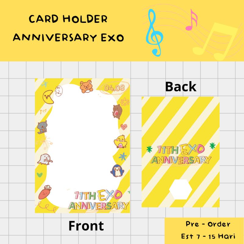 [ EXO ANNIVERSARY ] PC holder cahol acrylic EXO