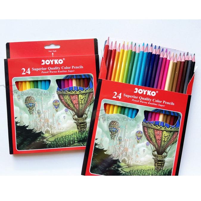 

PROMOSI !!COD !! Color Pencil | Pensil Warna Superior Quality Joyko CP-101 24 Warna [KODE 53]