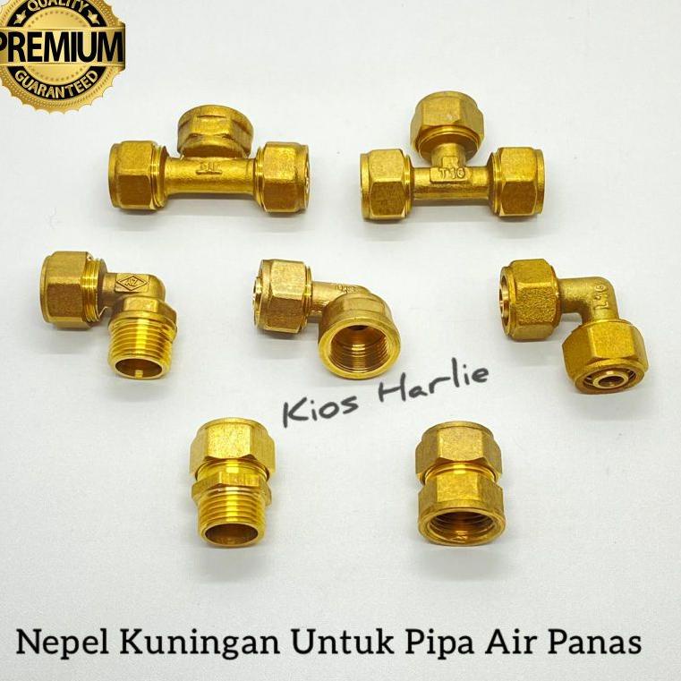 Stok banyak nepel kuningan, nepel air panas, keni drat air panas 0GA
