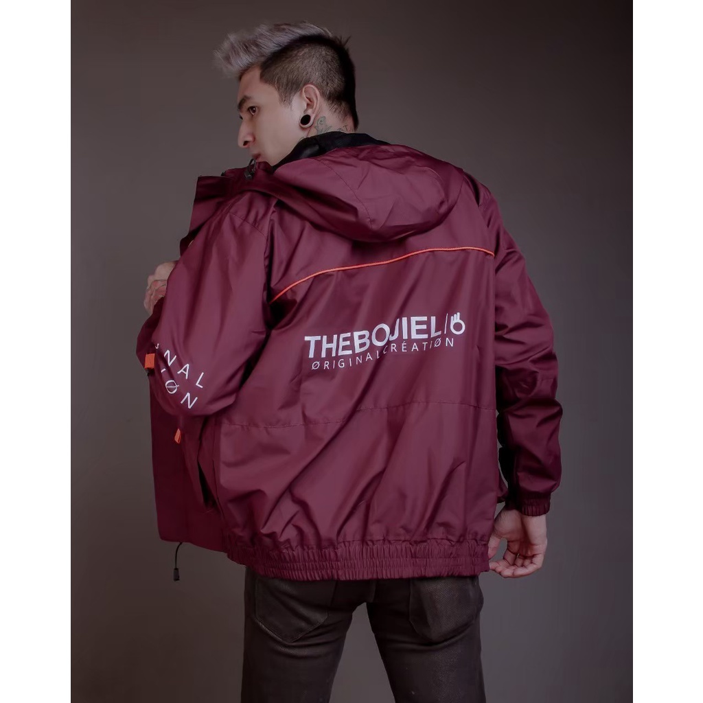 Jaket Kamsay The Bojiel Maroon Jaket Casual The Bojiel Jaket Outdoor The Bojiel