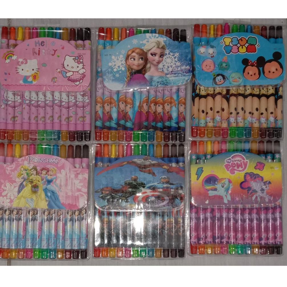 

[COD] OO72OO72 Promo Crayon Putar Panjang 12 Warna Hot Sale ̿̿