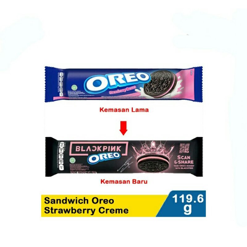 Kraft Sandwich Oreo Strawbery Creme 119g