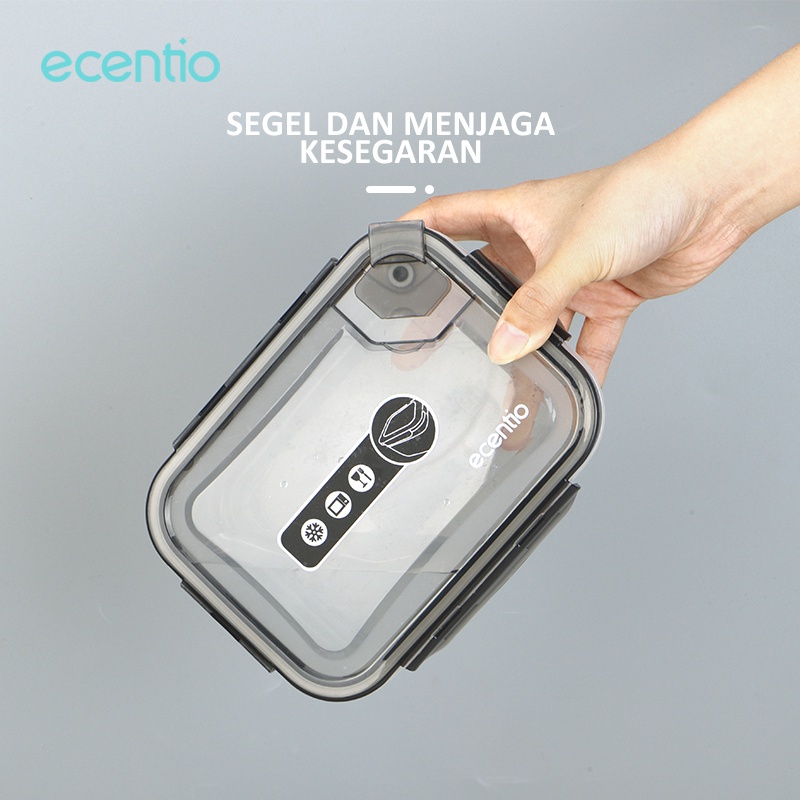 ecentio Food Container 3pcs Wadah Makanan Tempat Bekal Serbaguna Kotak Set Storage Box penyimpanan makanan