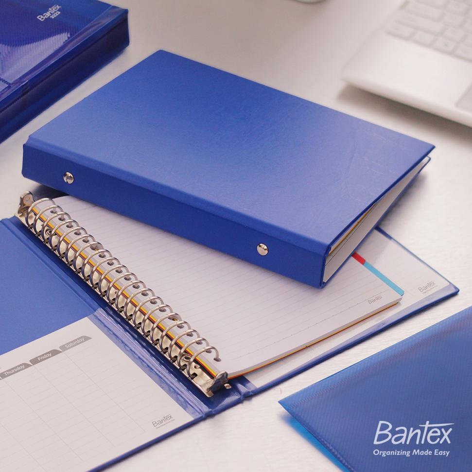 

[KODE CPVWZ] Bantex Binder Note A5 20 Ring Besi Loose Leaf Multiring Binder Cobalt Blue 1324 11