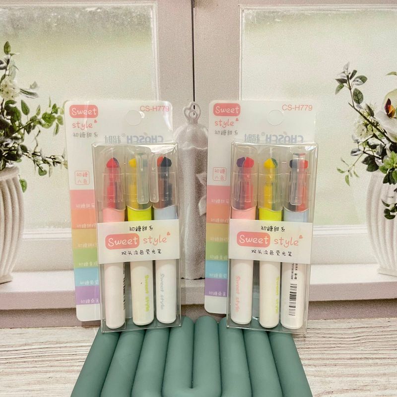 

Highlighter 2 in 1 stabilo Sweet Style kode CS-H779 stabilo kekinian viral alat penanda unik