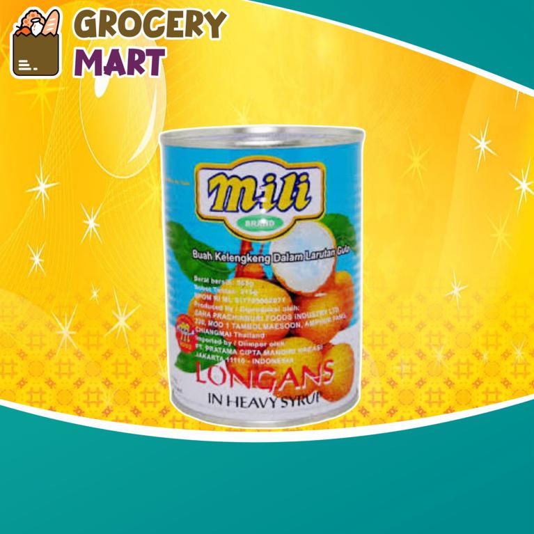 

[NEW PRODUCT !!] Mili Longans 565 gr Buah Kaleng In Heavy Syrup / Lengkeng Kaleng Longan [KODE 09]