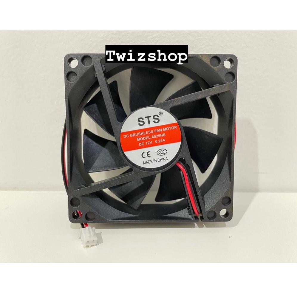 5.5 COD Fan DC 12V 24V 8x8 cm / Kipas DC 12V 24V tebal 2.5 cm 12 Volt 24 Volt