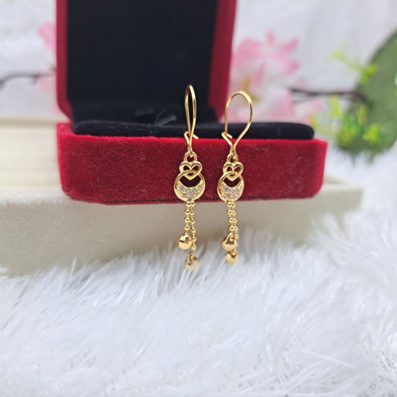 Anting Panjang jurai yaxiya dewasa lapis emas