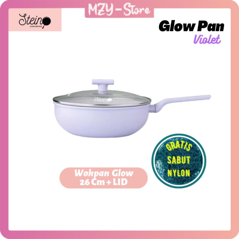 Steincookware Glowpan Violet Glowpan Pink Glowpan Blue Stein Glow Pan Pink Glow Pan Blue Glow Pan Violet Set Complete Set Isi 3 Pan Original