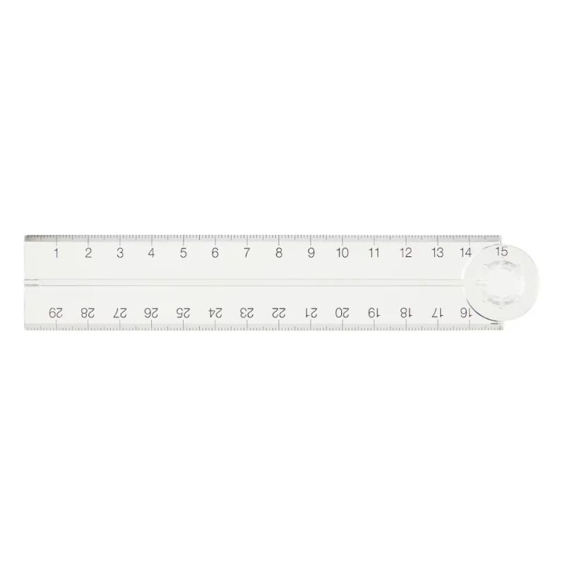 

Muji Foldable Ruler 30cm Transparent Penggaris Lipat Transparan