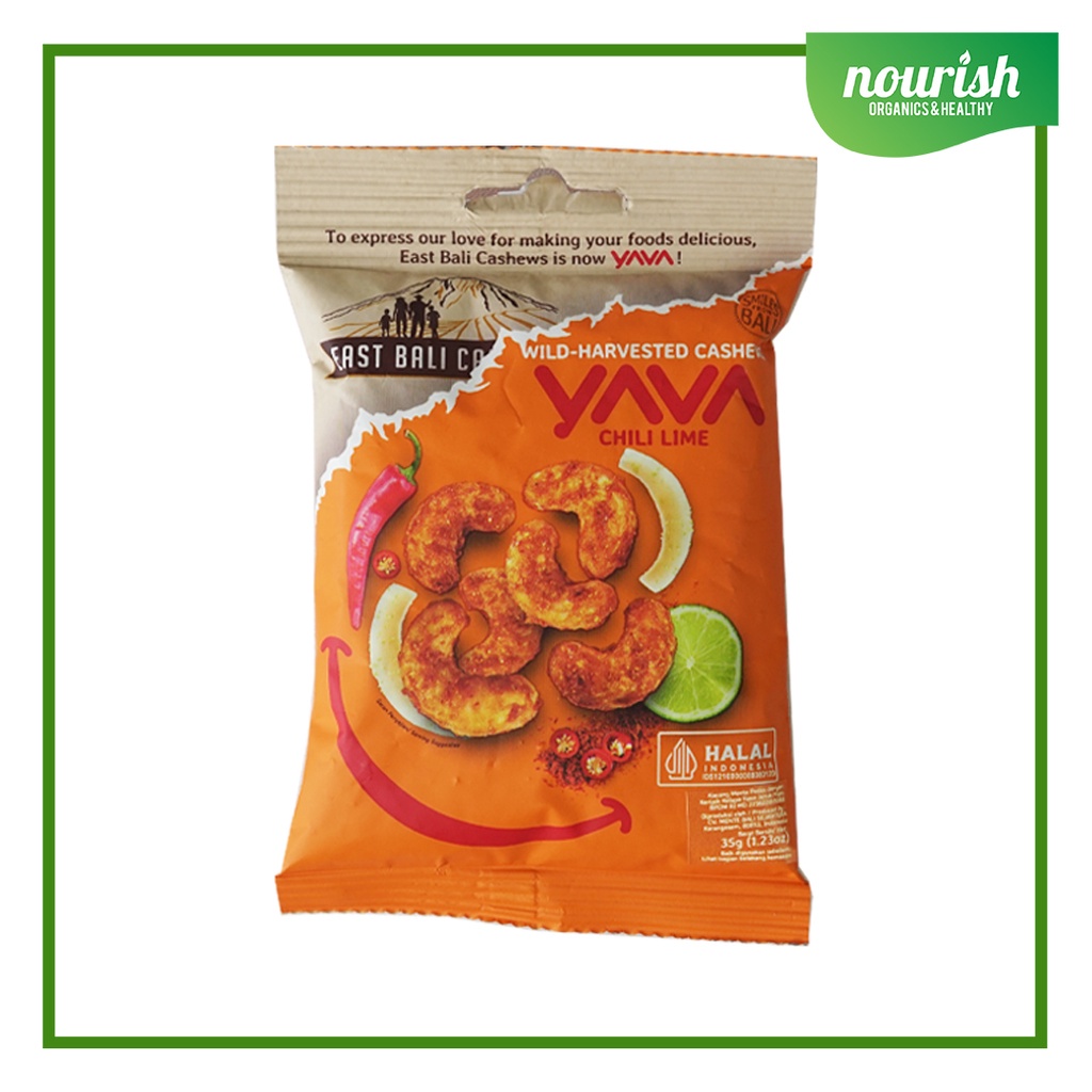 

East Bali Cashew (YAVA), Chili Lime Cashew Nut 35gr-JktBar