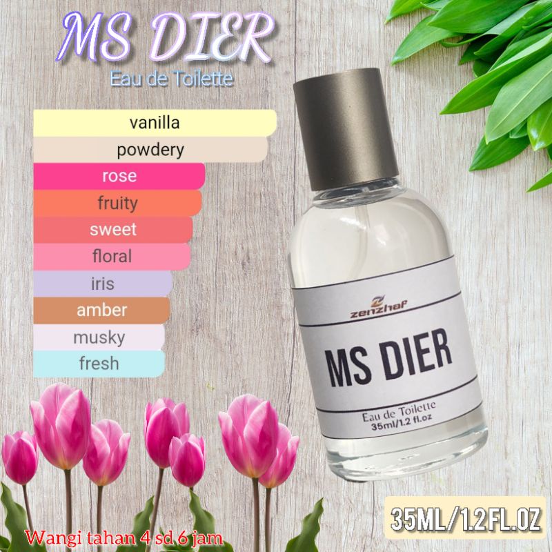 PARFUM PRIA DAN WANITA WANGI TAHAN LAMA EDT,EDP DAN EXTRAIT PARFUM MS DIER 35ML