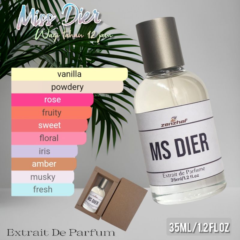 PARFUM PRIA DAN WANITA WANGI TAHAN LAMA EDT,EDP DAN EXTRAIT PARFUM MS DIER 35ML