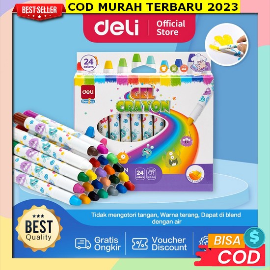 Krayon Anak Set Paud 2 Tahun Perempuan Pengasah Tk Sd Alat Menggambar Set Koper Mewarnai Anti Kotor 