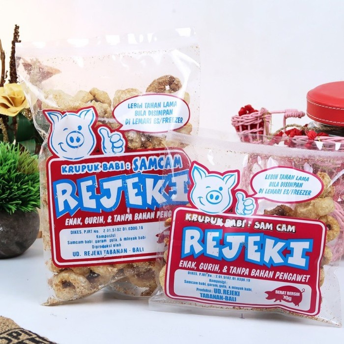 

Rambak Krupuk Babi Bali Cap Rejeki Samcam Samcan Khas Bali