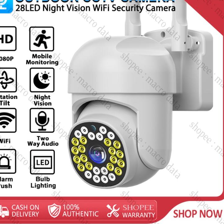 Promo V380 Pro Q36 1080P WiFi IP Camera Waterproof Full Color Dual Light Night Vision IP66 360 movement CCTV Security Camera Outdoor