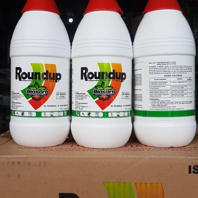 Racun rumput/herbisida : Roundup 1 liter original