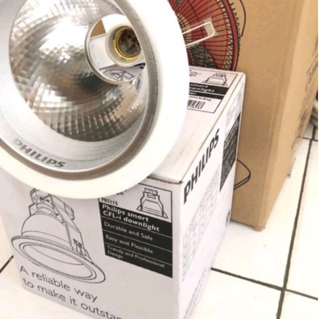 Termurah | HJ6 | DOWNLIGHT PHILIPS THETA lampu FBS 125 MAX 20WATT - SILVER | WHITE ( 5 INC )