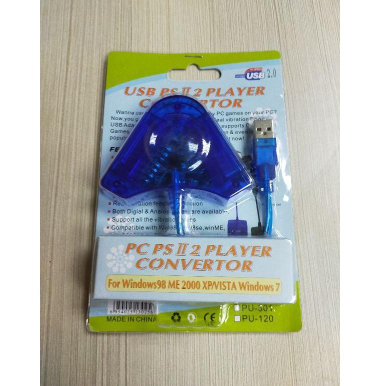 8.8 CONVERTER USB DOUBLE STIK PS2 KE PS3 / KONVERTER USB BIRU STIK PS2 KE PS3