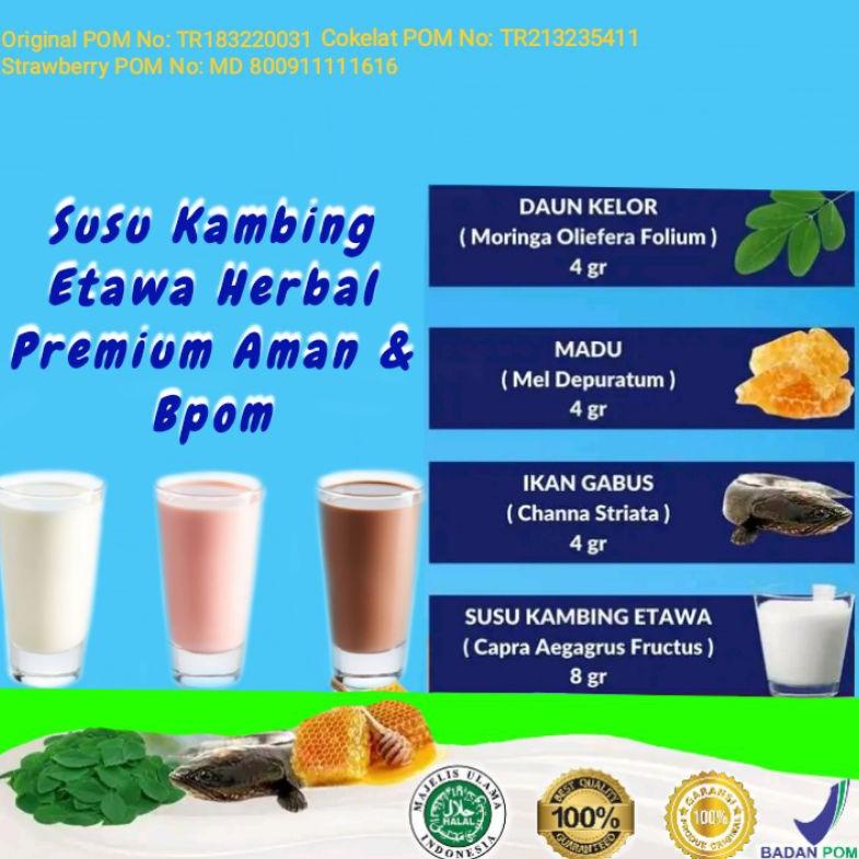 

ORIGINAL% SUSU KAMBING ETAWA GMLKU / SUSU ETAWA HERBAL PREMIUM MENYEHATKAN TUBUH