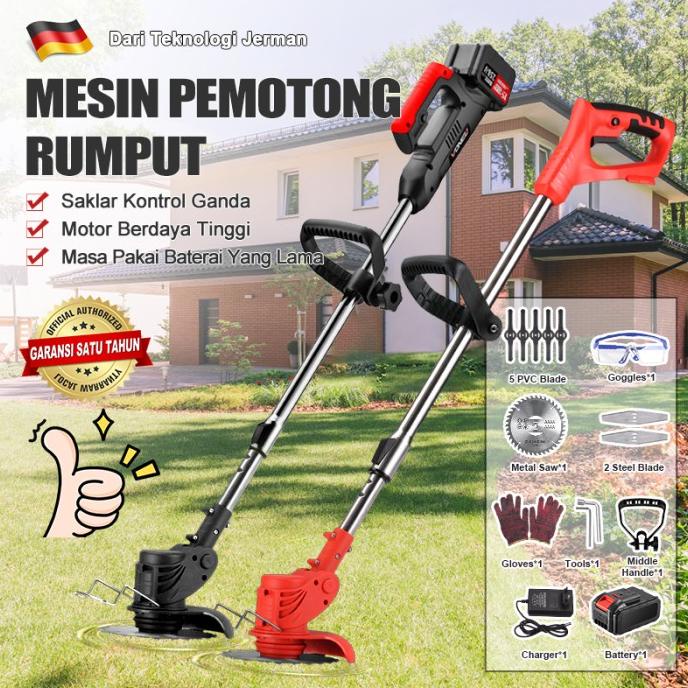 Mesin Potong Rumput Baterai 48V Mesin Pemotong Rumput Elektrik Taman
