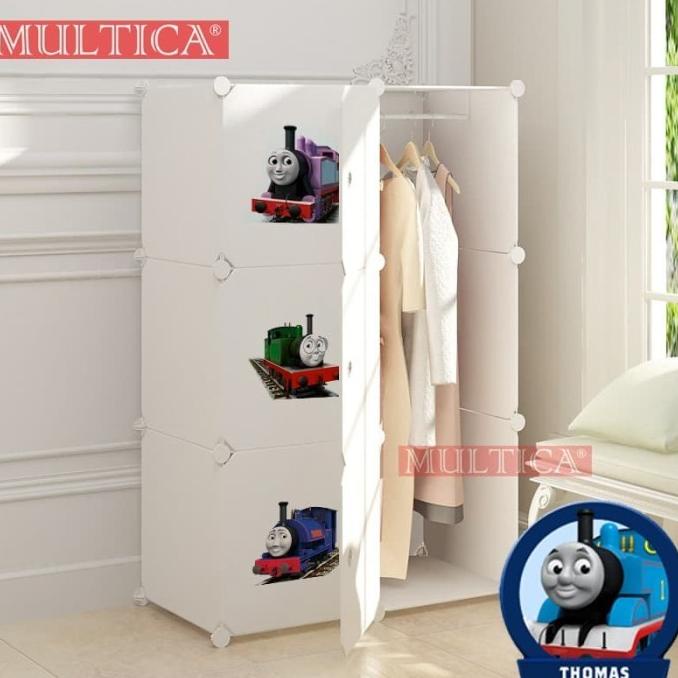 Free Multica Lemari Pakaian Anak Bayi Cowok Rak Baju Plastik Thomos Leo.Nando16