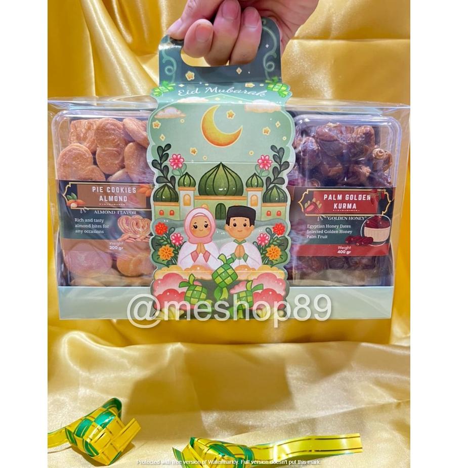 

✨ 7.7 READY STOCK HAMPERS PARCEL LEBARAN IDUL FITRI PRREMIUM | KADO HAMPERS ISI 3 JAR BESAR SPESIAL COOKIES CHOCOLATE, ALMOND COOKIES DAN KURMA FREE KARTU UCAPAN