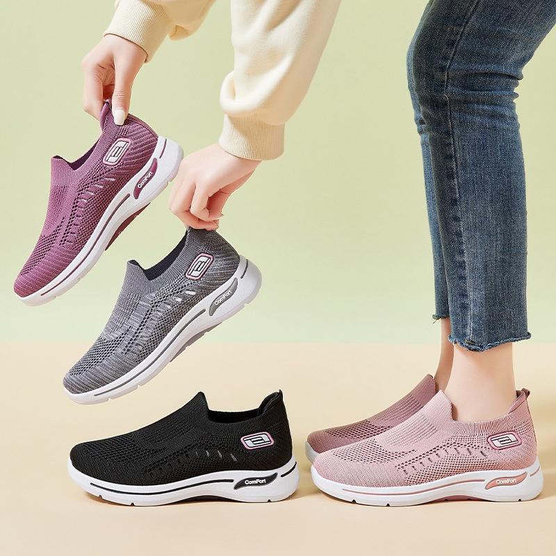 TOPGROSIR LV0279 Sepatu Slip On Wanita Import Sport Shoes Sepatu Sport Rajut Wanita Sepatu Sneakers 