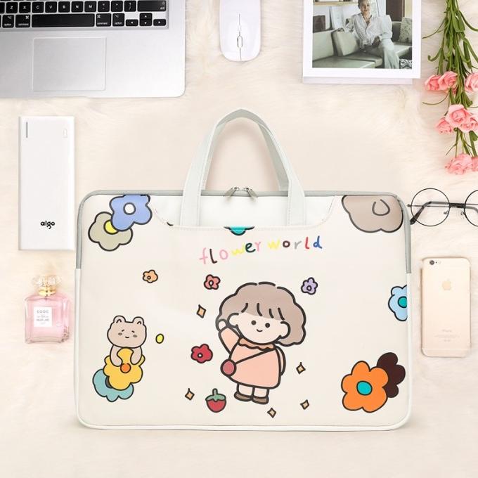 SALE Tas Laptop Handle Karakter Animasi Waterproof 13inch 14inch 15.6inch Termurah