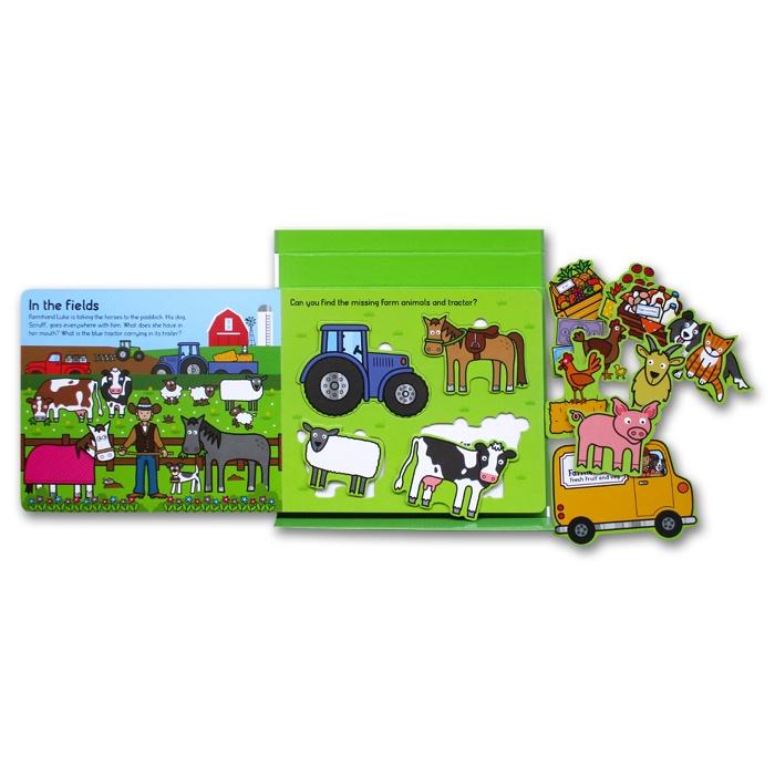 [Priddy Books] Let's Pretend - On The Farm (With Board Book and Puzzle Pieces)