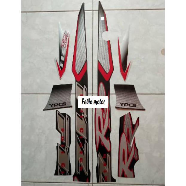 Striping yamaha fiz r 2002 hitam silver