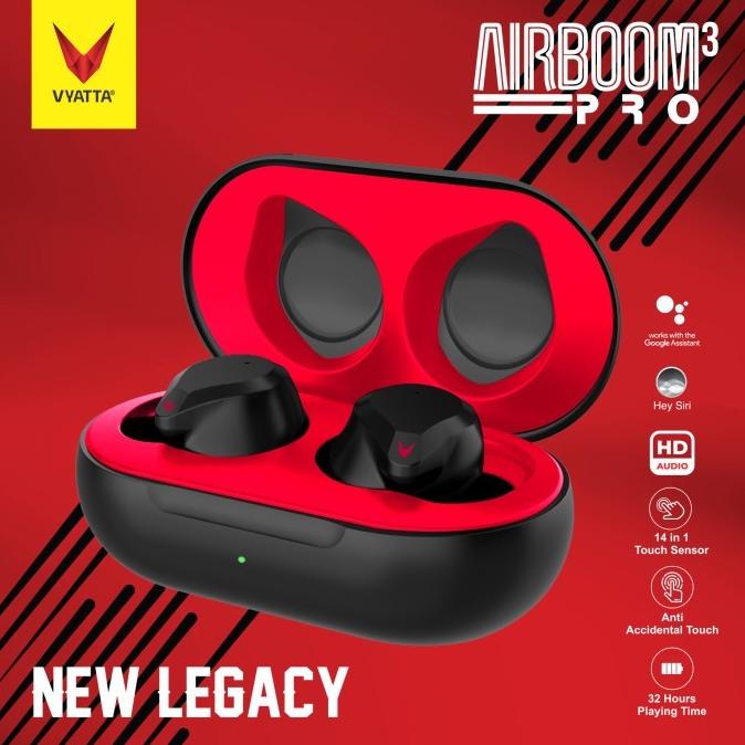 Terbaru Vyatta Airboom Pro 3 Wireless Earphone Tws Super Bass Original Bnib Or