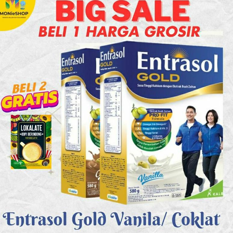 

[COD] W078 Entrasol Gold 600gr 580 gram Coklat/vanila/ Plain Original 350gr 4175