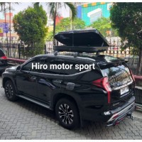paket roof box dan cross bar pajero sport Hiro Motor Sport